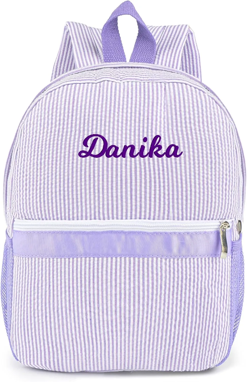 MT WORLD Monogram Backpack Toddler Backpack Personalized Preschool Backpack Child Backpack Preppy Packpacks Kids Bookbags Toddler Bookbag(Purple)