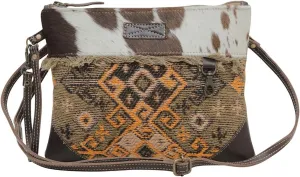 Myra Bag Western Canvas Crossbody Handbag for Women - Cotton & Upcycled Leather Shoulder Bag Estonian