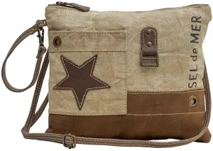 Myra Bag Western Leather Crossbody Bag for Women - Upcycled Canvas Shoulder Bag Warsaw