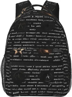 Mysterious Text Casual Backpacks, Duffel Bags, Travel Bags For Work, Hiking, Camping, Outdoor Activities And More.