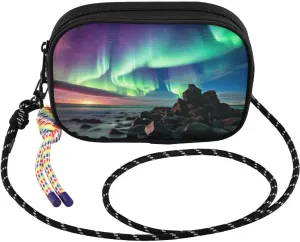 Mystical Nature Aurora Landscape Crossbody Bag for Women Cell Phone Purses Women's Small Shoulder Handbags Wallet Purse with Strap