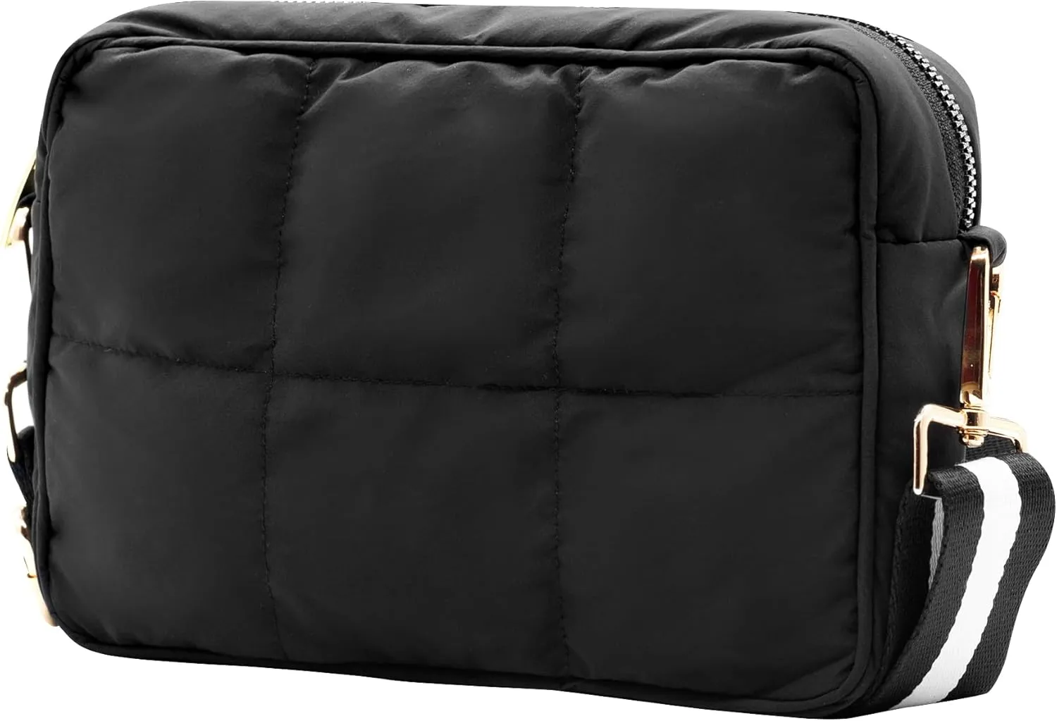 NAARIIAN Crossbody Bags for Women Small Puffy Quilted Purses Shoulder Handbags Adjustable strap Cute Everyday Bag