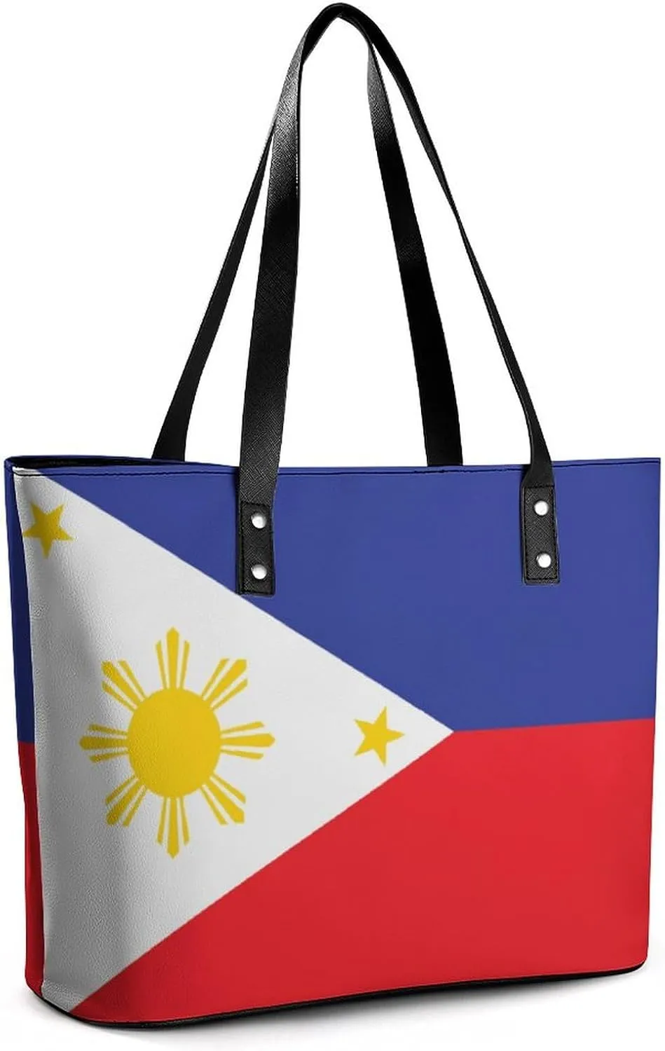 Namibia Flag Leather Tote Handbag for Women Spacious Work Bag Stylish Hobo Purse