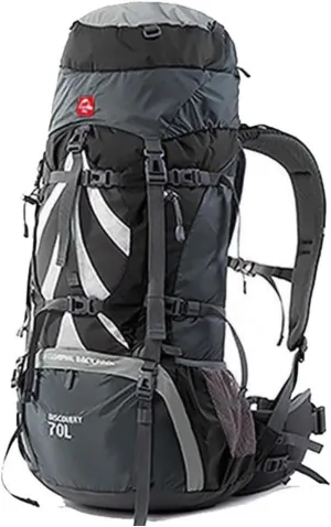 Naturehike 70 5L Lightweight Hiking Backpack, Tear-resistant Fabrics-Light CR Carrying System-Comfortable Weight-Bearing(Gray)