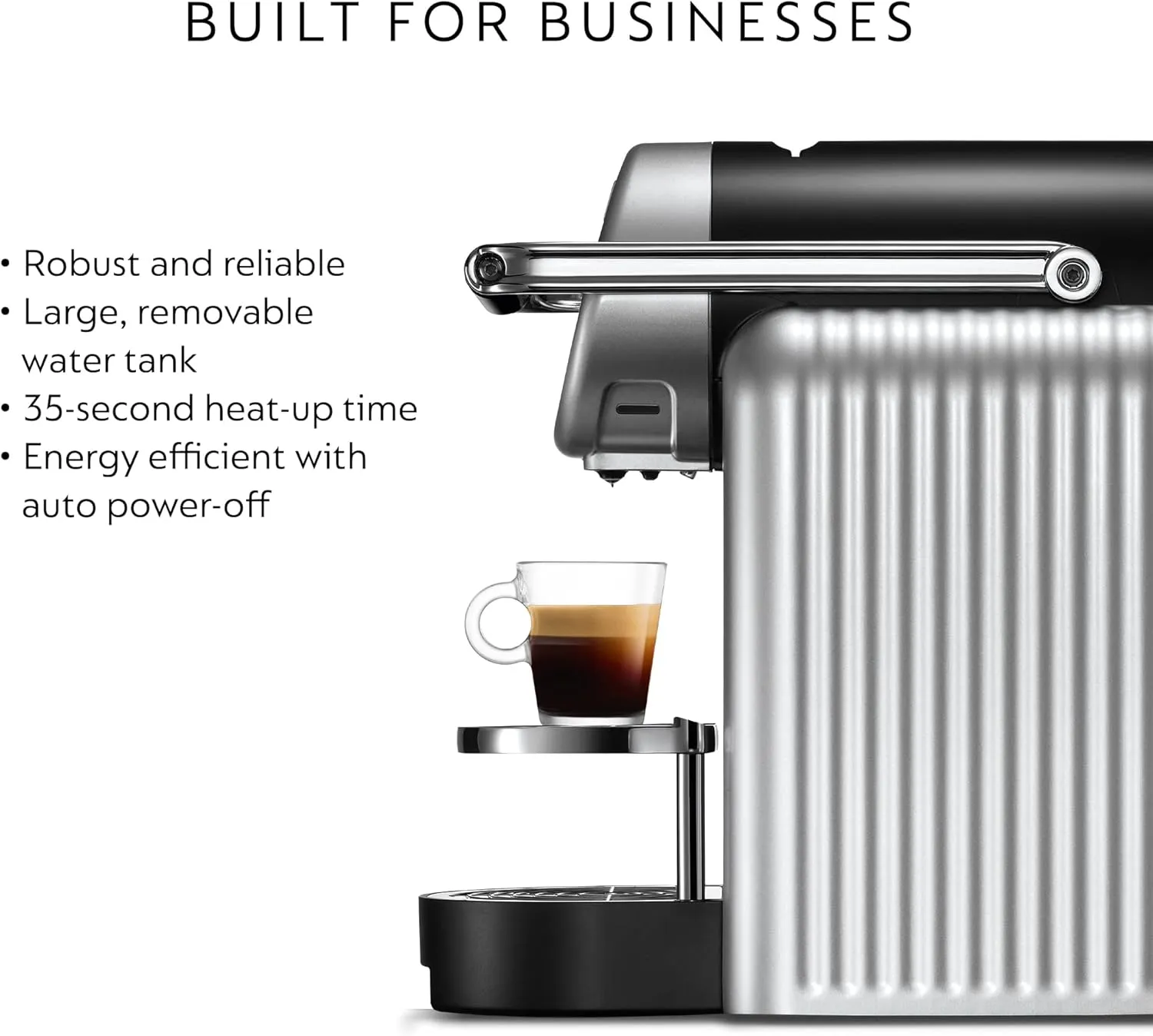 Nespresso Professional Coffee Starter Bundle for Small Businesses, Zenius Professional Coffee Machine, Taste Experience Coffee Sampling Box, Recycling Bin and Bags to recycle used capsules