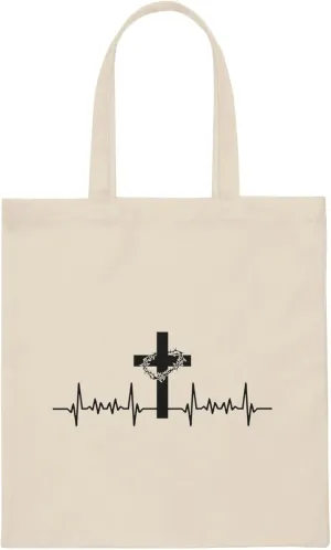 Novelty Christianity Cross Christianism Religious Devotee Hilarious Worshipping Worship Apostolic Evangelic Canvas Tote Bag