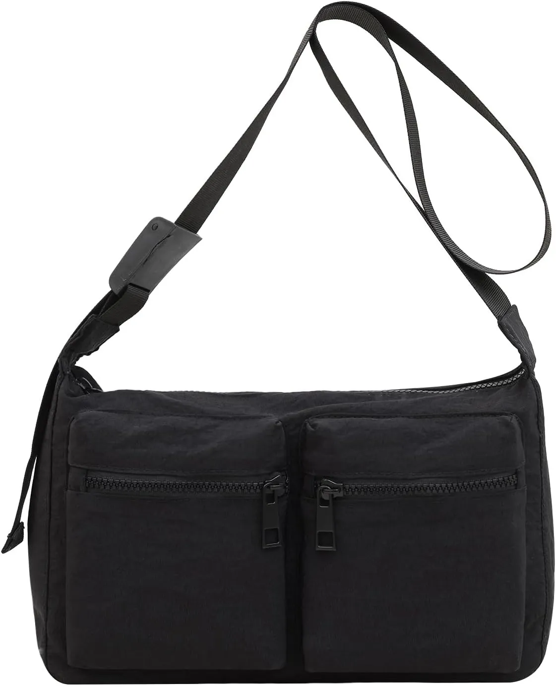 Nylon Crossbody Messenger Bag for Women, Casual Shoulder Bag Hobo Tote Bag with Multiple Pockets for Work College Daily