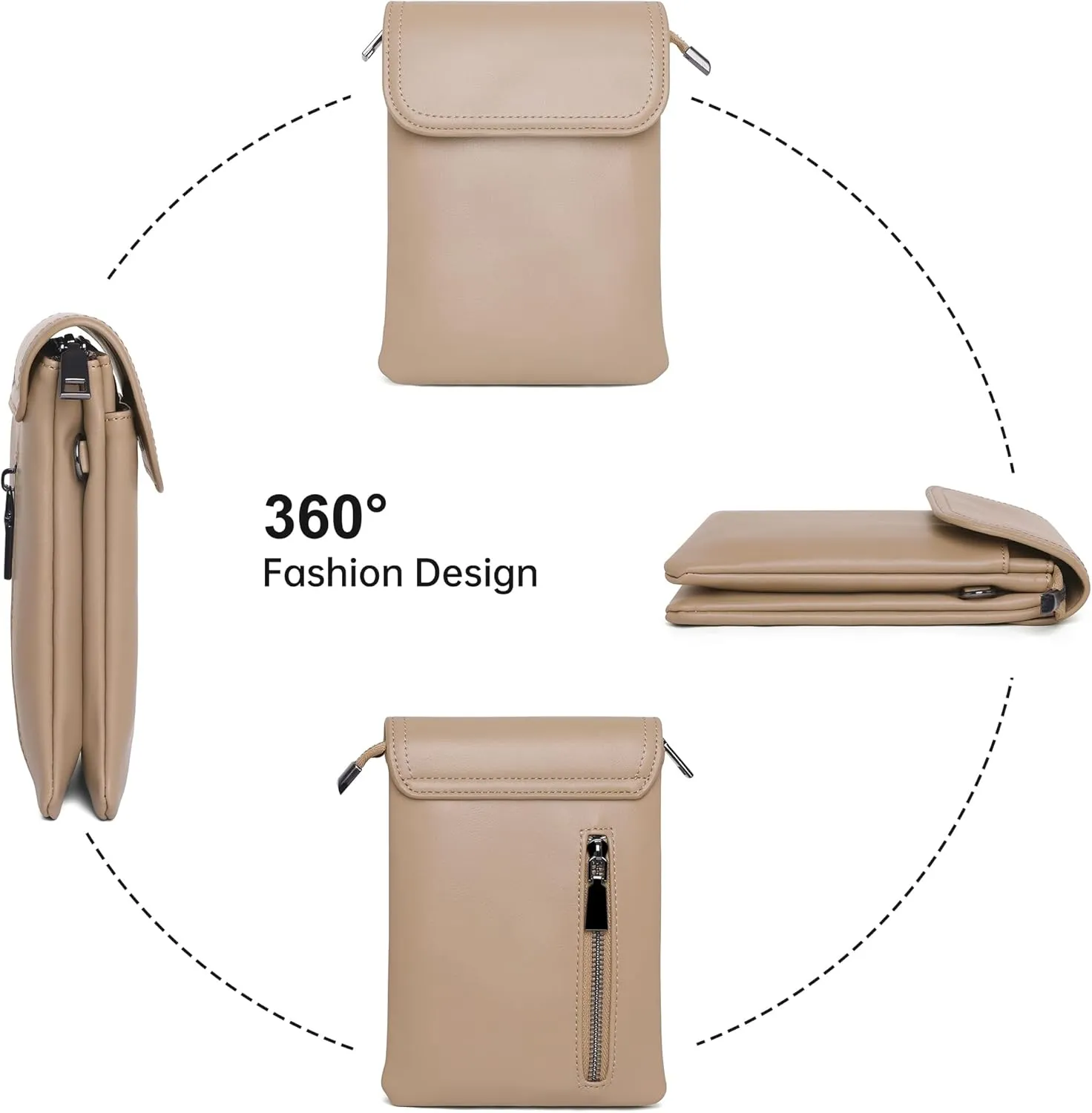 OIDERY Crossbody Bags for Women Small Cell Phone Wallet Purse with Adjustable Strap Women's Shoulder Handbag