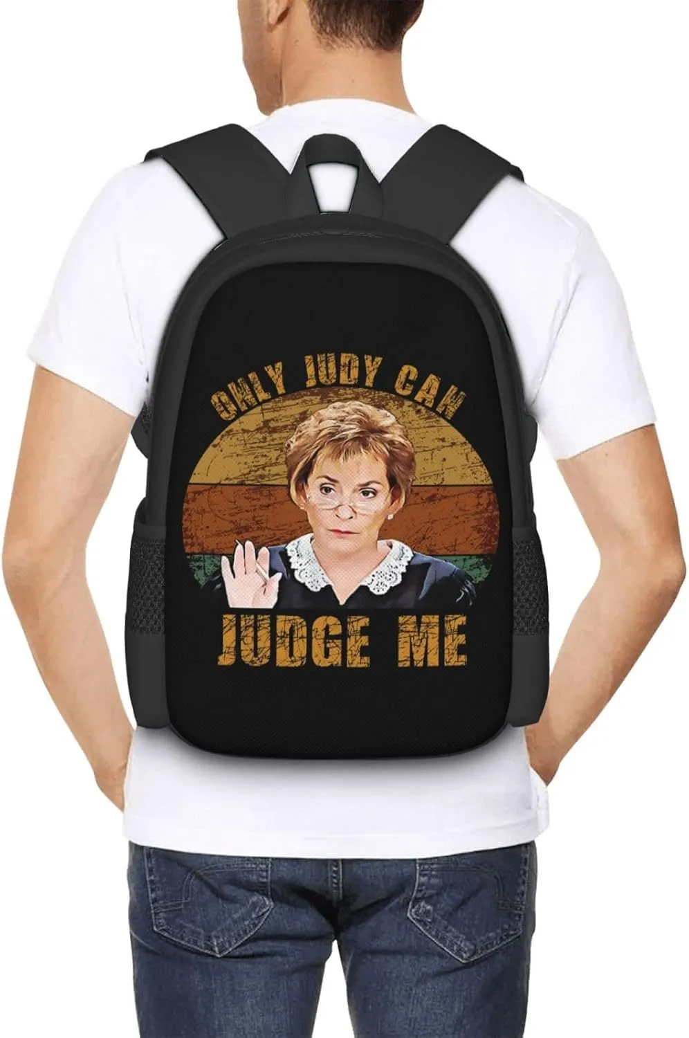 Only Judy Can Judge Me Backpack Lightweight Large Capacity Laptop Backpack Travel Backpacks for Unisex