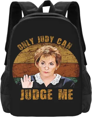 Only Judy Can Judge Me Backpack Lightweight Large Capacity Laptop Backpack Travel Backpacks for Unisex