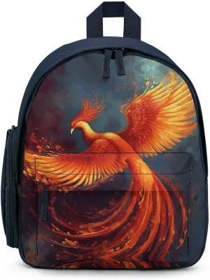 Orange Red Phoenix Travel Backpack Casual Bag Lightweight Hiking Backpacks for Business, Travelling, Hiking