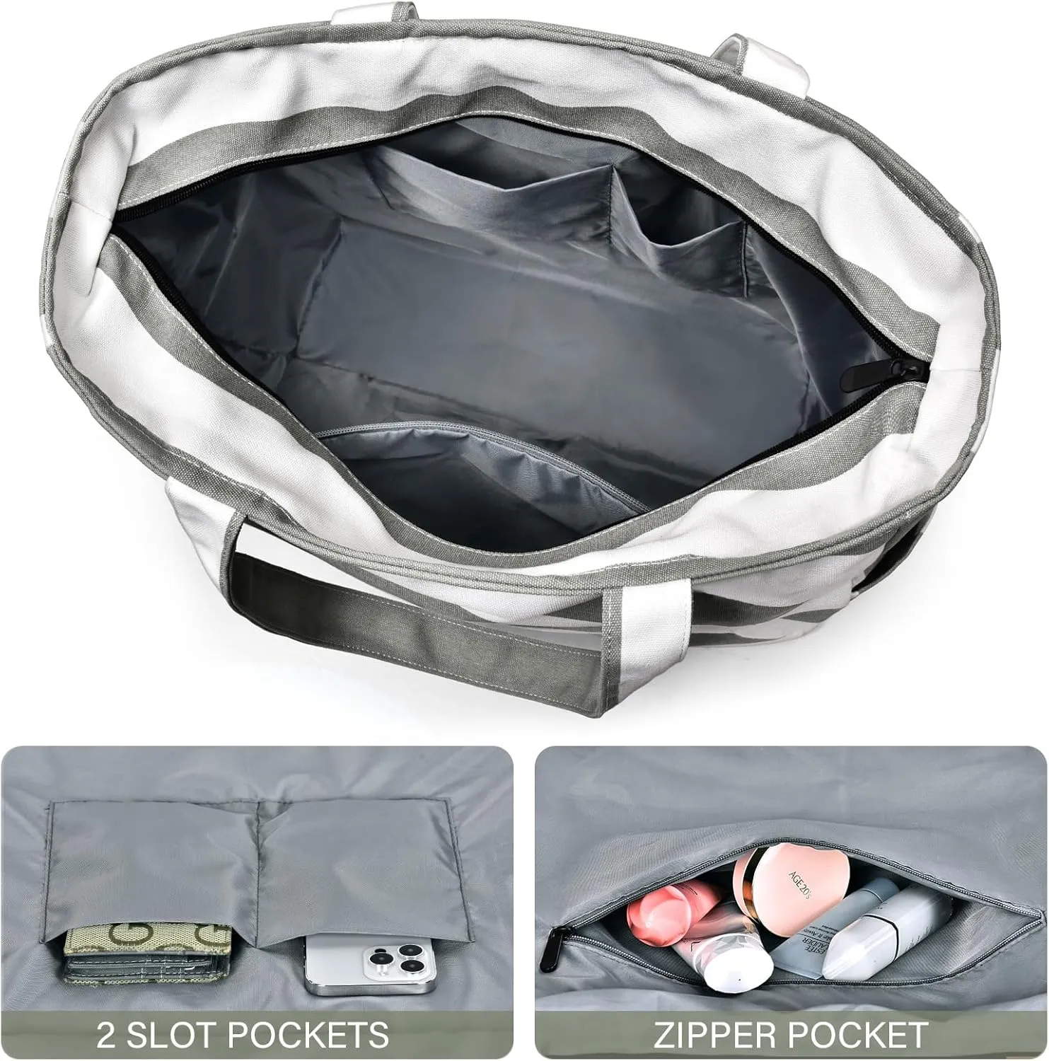 oscaurt Beach Bags for Women Travel Weekender Bag Swim Pool Bag Gifts for Women Travel Beach Essentials