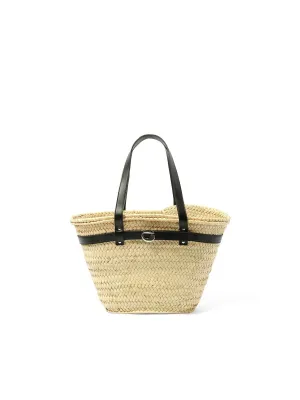 Palm Bucket Bag in Beige