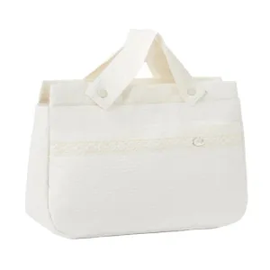 Paz Rodriguez - Woven Bag Adarve, Cream/Cream