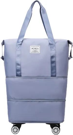 Pepepo Kulken Beente Travel Bag With Wheels, 2025 New Large Capacity Travel Bag - Universal Wheel Removable, 27L - 50L TravelBag (Blue)