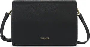 Pixie Mood GIANNA-CBODY-PINK-OS Pebbled Exterior Dual Straps, Vegan Leather Crossbody Handbag Purse