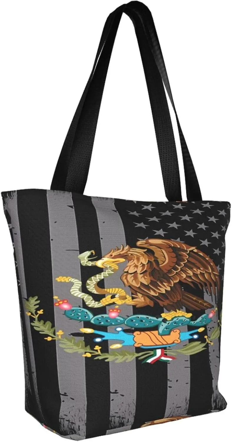 Poland Country Polska Map Women's Tote Bag Shoulder Bag Shopping Handbag Large Capacity Handbag With Zipper