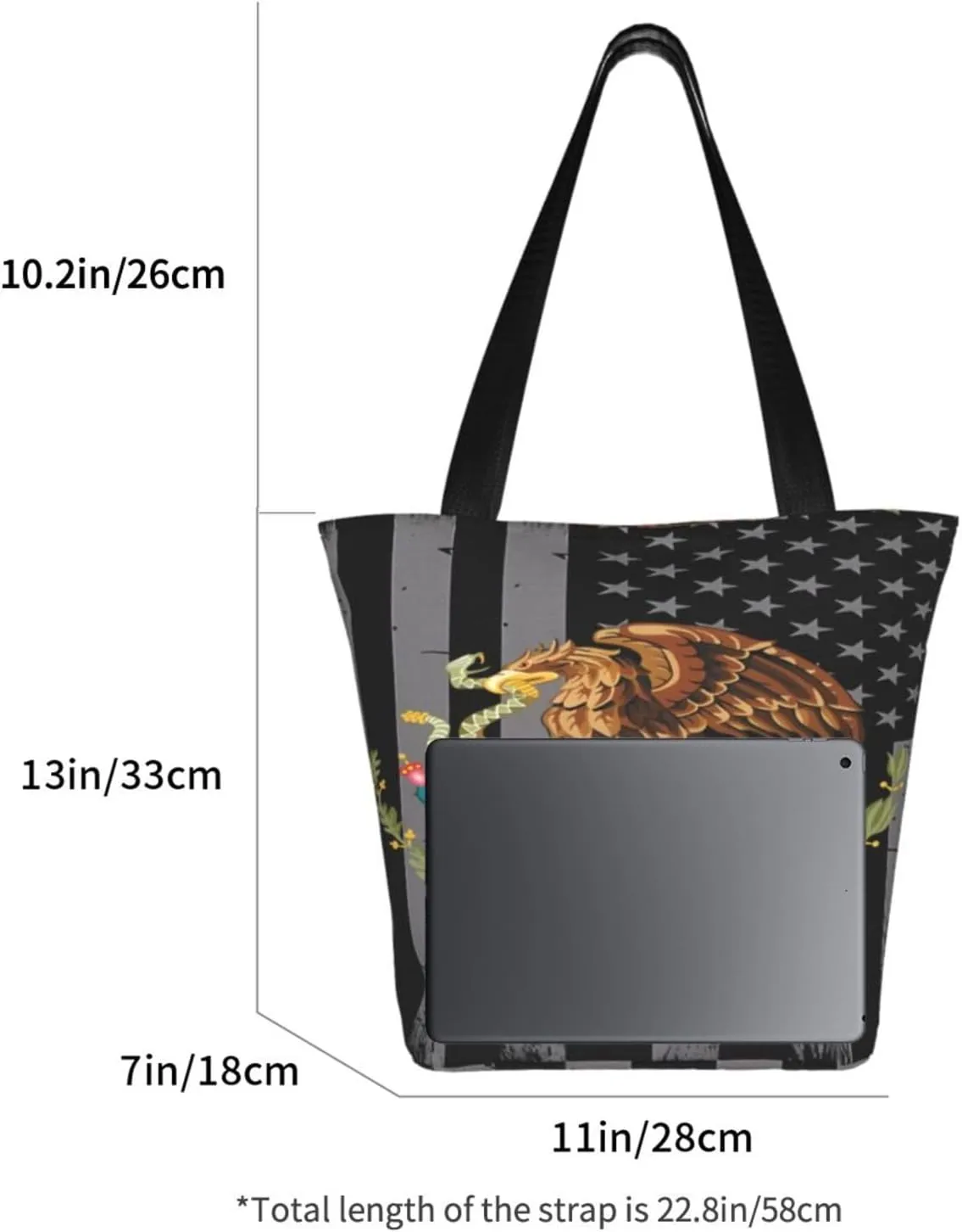 Poland Country Polska Map Women's Tote Bag Shoulder Bag Shopping Handbag Large Capacity Handbag With Zipper