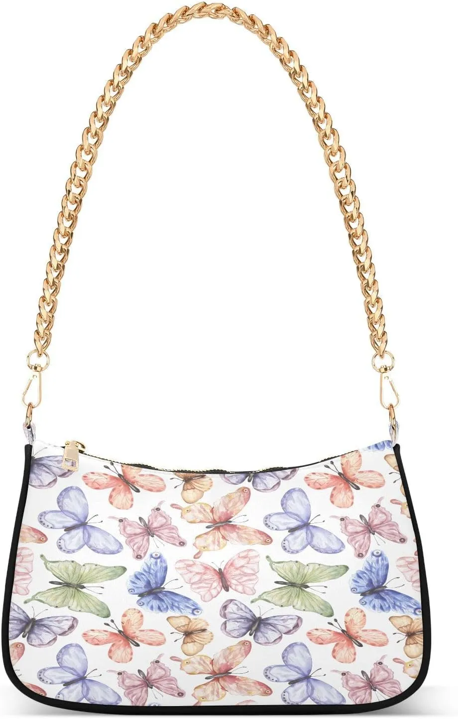 Polyester Shoulder Purses for Women,Fashion Shoulder Bag Purse Womens Crescent Crossbody Bag