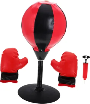 POPETPOP Desktop Punching Bag with Suction Cup and Gloves Height Boxing Bag for Home Fitness Tabletop Punching Ball for Relief and Reflex Training at Office Home