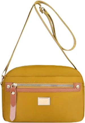 Popularate Nylon Crossbody Bag, Popularate Waterproof Nylon Crossbody Bag Secure Zipper with Multi Pockets