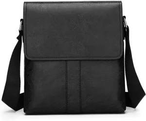 PORT&LOTUS Messenger Bags for Men - Small PU Leather Crossbody Bags