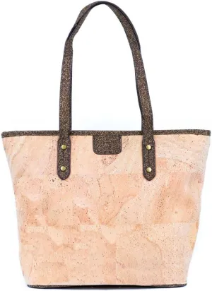 Portuguese Handcrafted Cork Tote Bag for Women, Spacious with Pockets