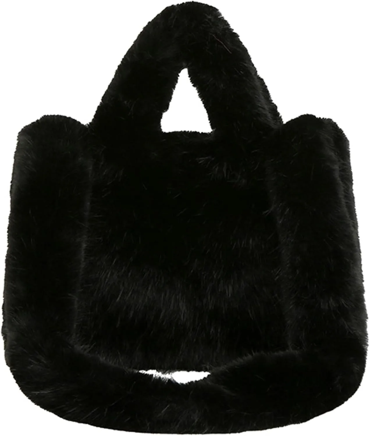 Premium Plush Teddy Tote Bag Women 2024 Fall Winter Large Capacity Lamb Wool Shoulder Handbag Cozy Fuzzy Tote Bag
