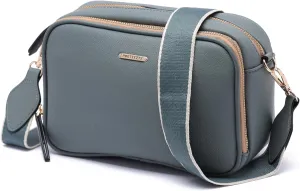 Prettyzys Crossbody Bags for Women, Medium Size Shoulder Handbags, Satchel Purse with Multi Zipper Pocket