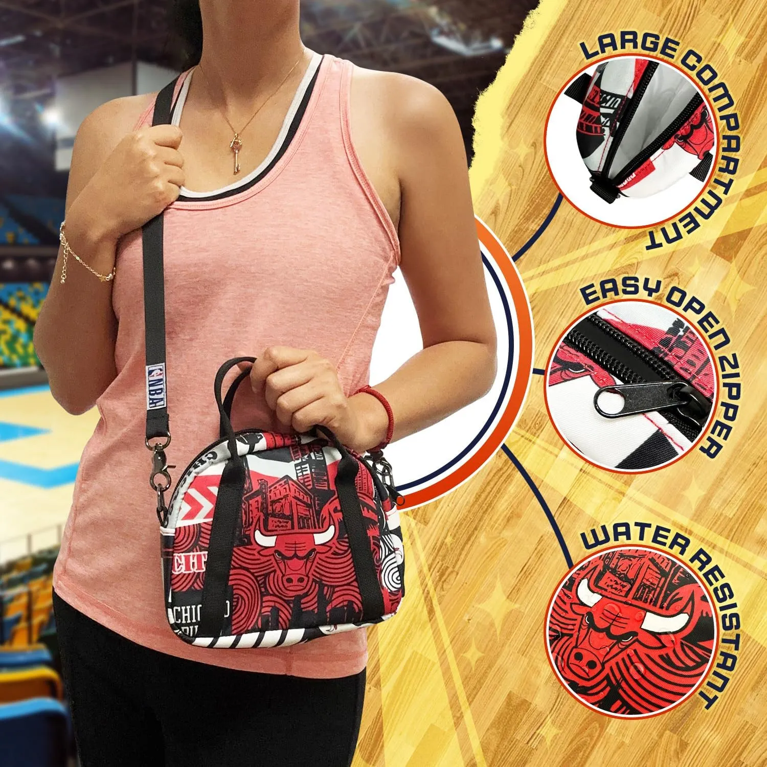 Pro Specialties Group Chicago Bulls Crossbody Purse for woman