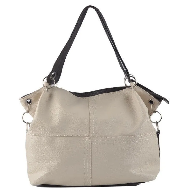 PU Leather bags women messenger bag/ Splice grafting Vintage Shoulder Crossbody Bags