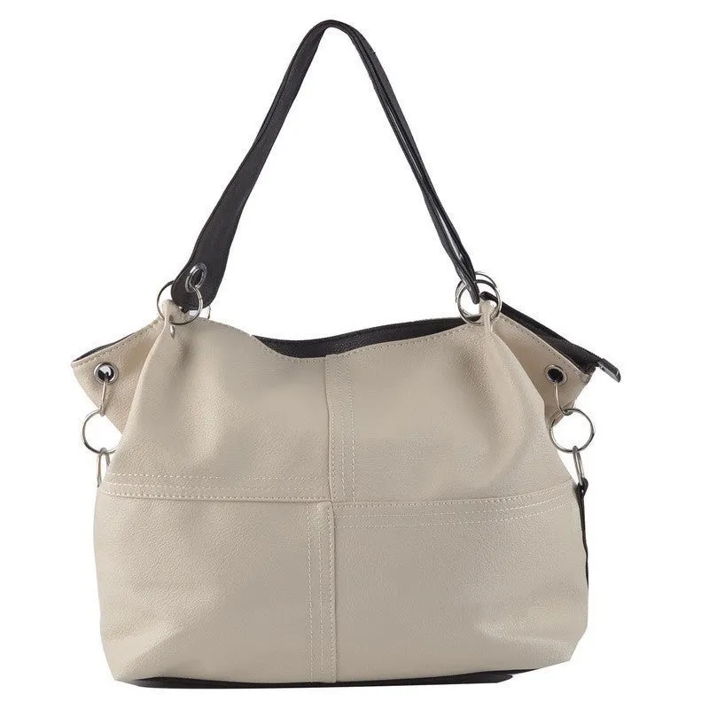 PU Leather bags women messenger bag/ Splice grafting Vintage Shoulder Crossbody Bags