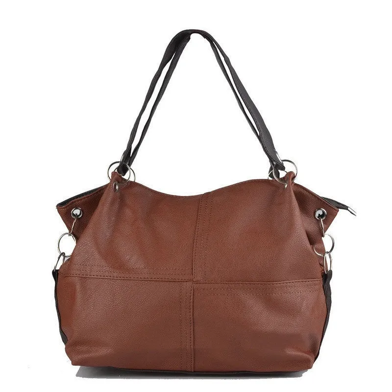 PU Leather bags women messenger bag/ Splice grafting Vintage Shoulder Crossbody Bags