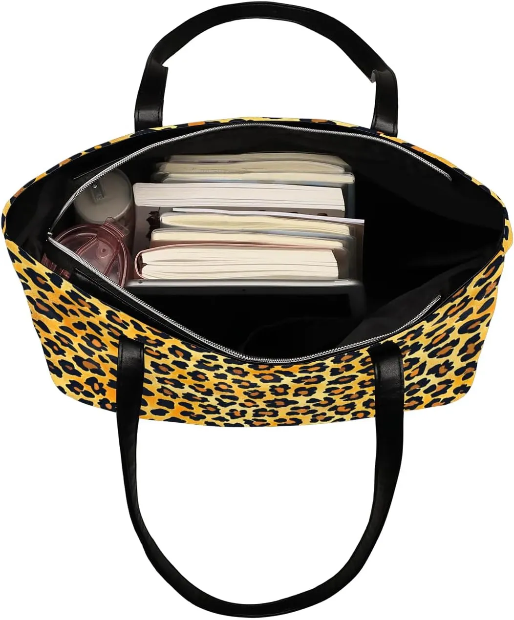 PU Leather Tote Bag for Women - Large Purses Handbags Top Handle Ladies Shoulder Bag with Zipper for Work Travel