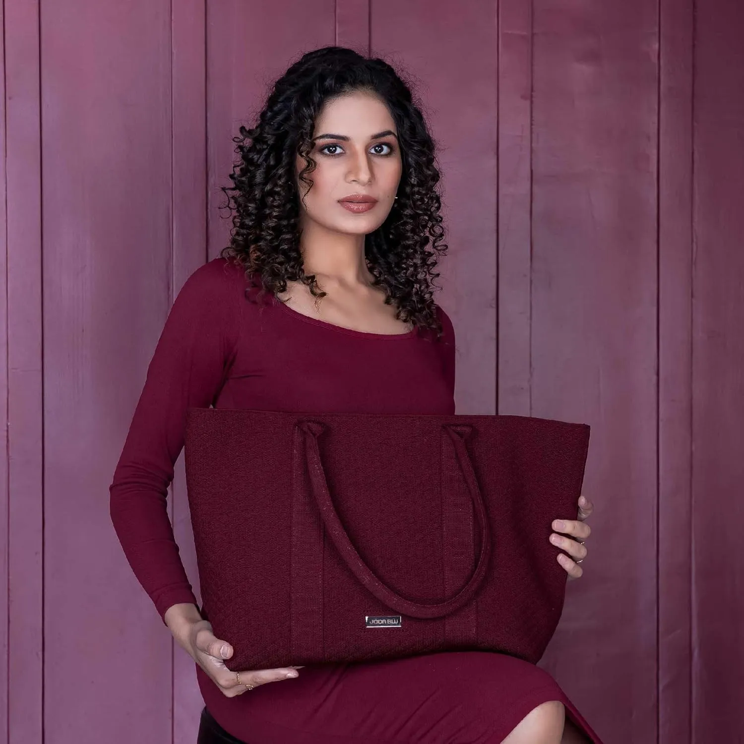Quintessential Large Tote for Women & Girls | Stylish, Spacious Tote Bag with Hook & Eye closure