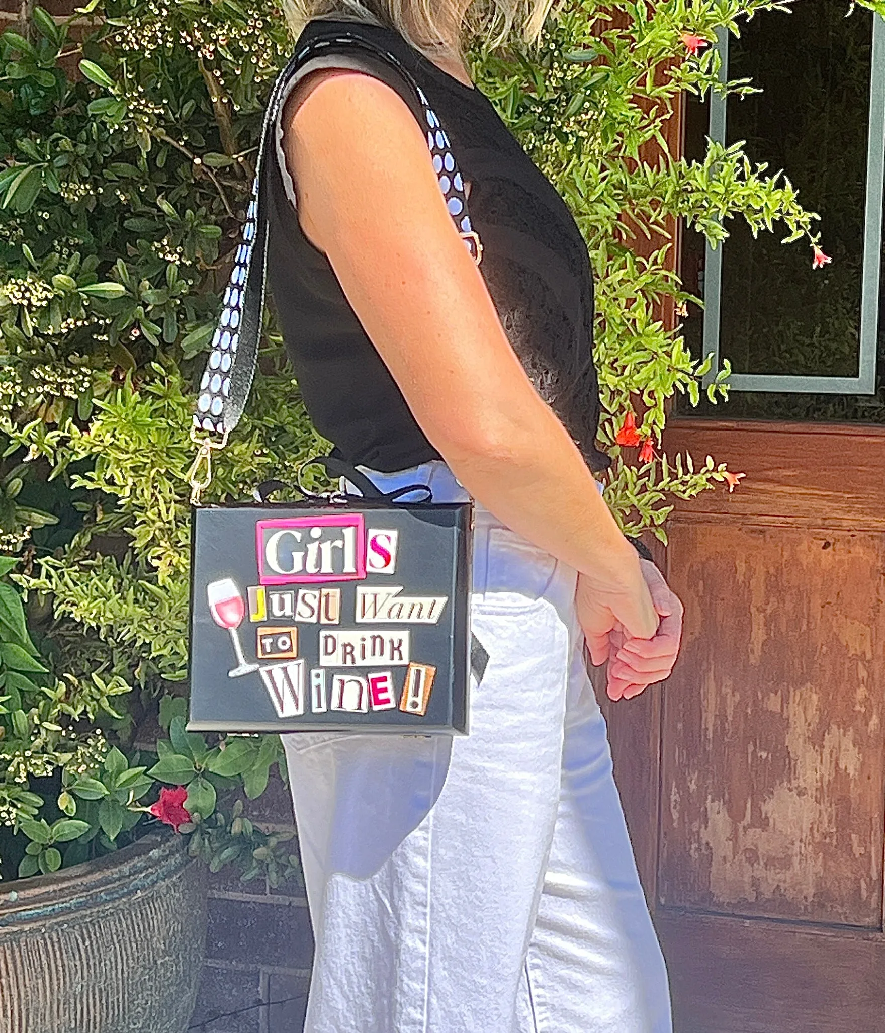 "Girls Just Want to Drink Wine" Purse
