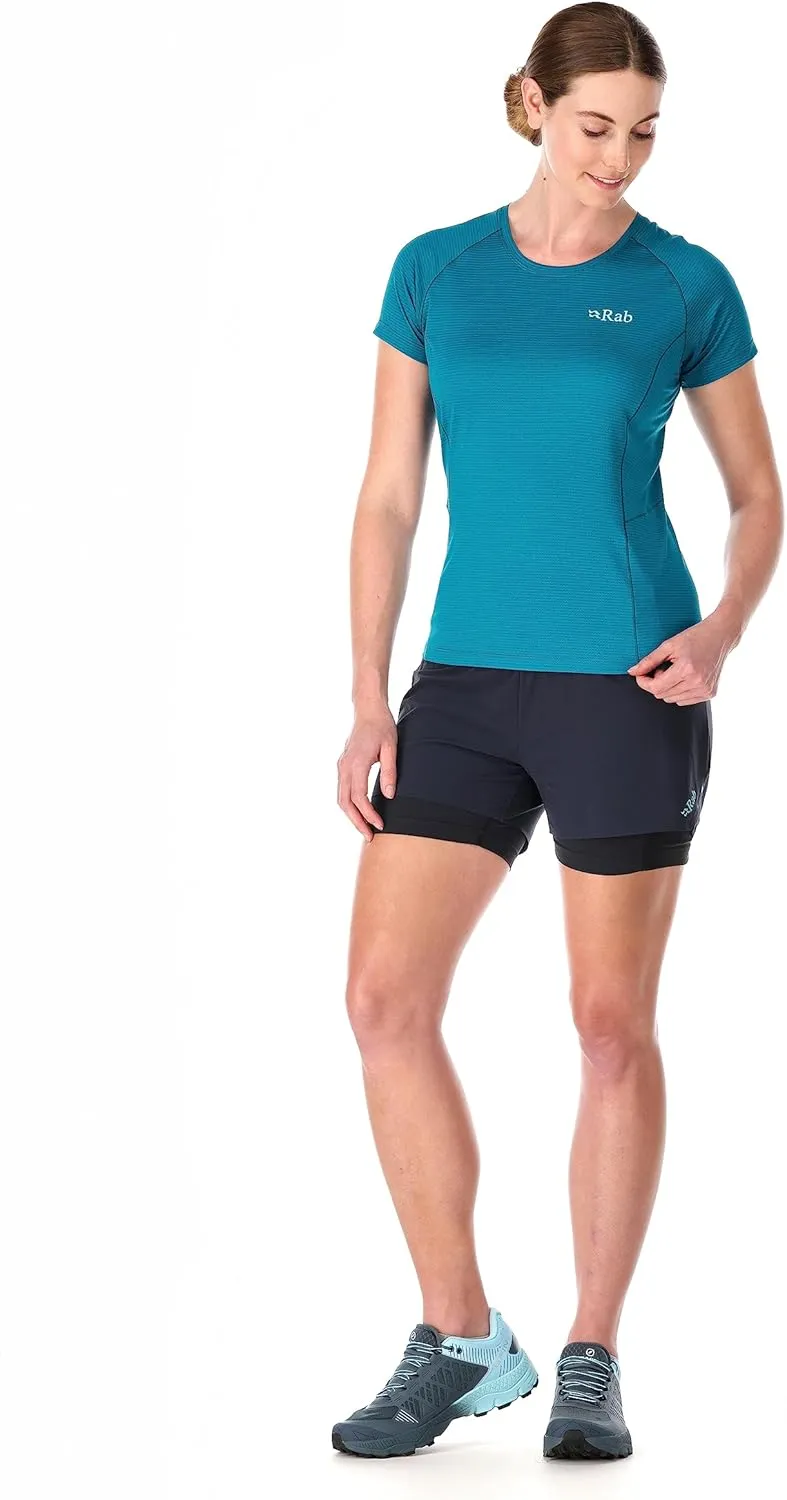 Rab Women's Sonic Tee - Lightweight Breathable Short-Sleeve T-Shirt for Trail Running & Hiking