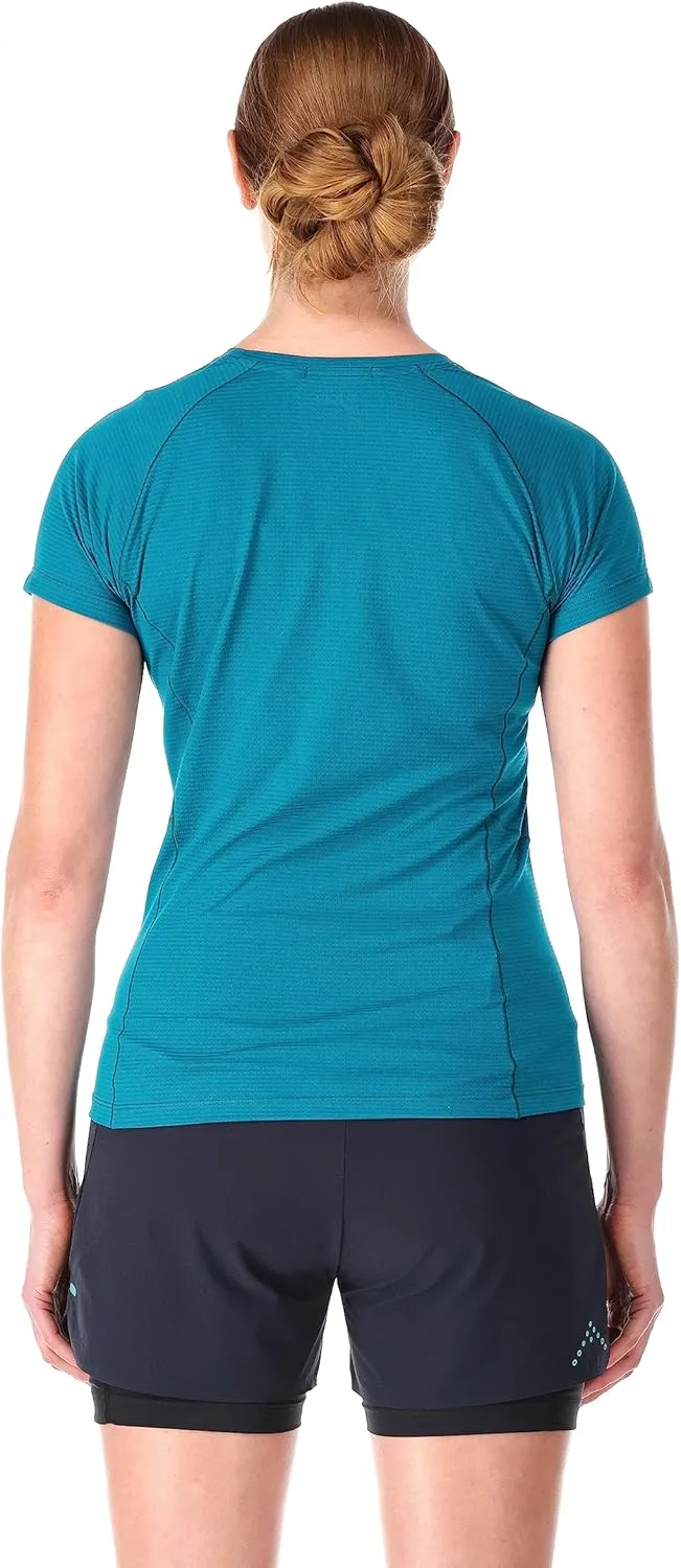 Rab Women's Sonic Tee - Lightweight Breathable Short-Sleeve T-Shirt for Trail Running & Hiking