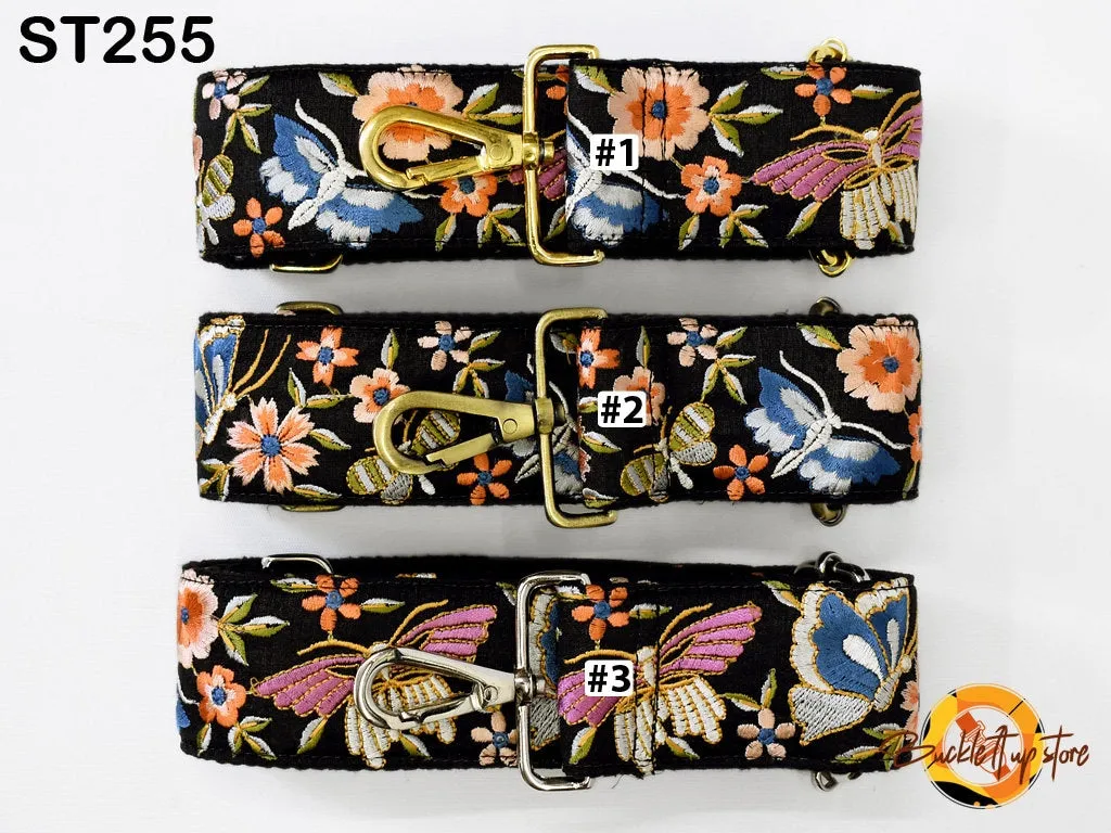 Replacement Crossbody Handbag Strap Gift for Daughter Embroidered Camera Strap Boho Strap for Purses Bag Embroidery Adjustable Guitar Strap