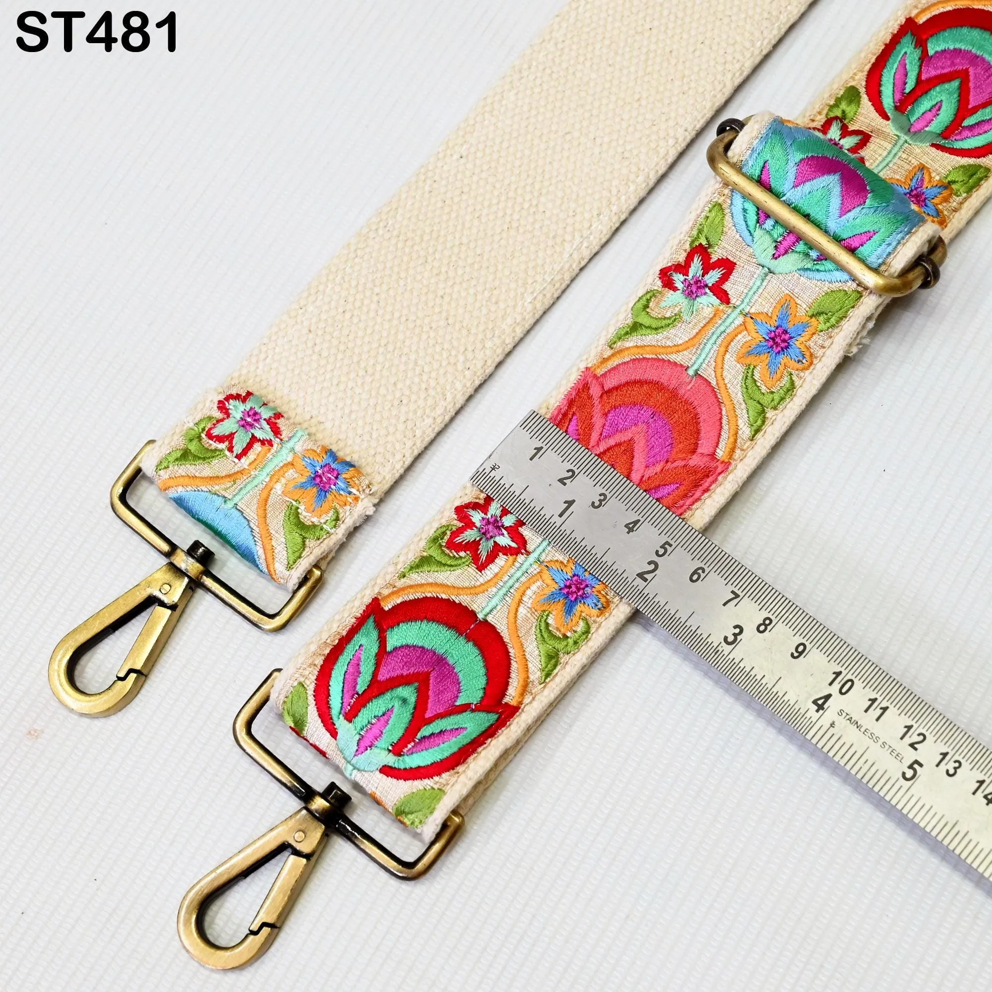 Replacement Handbag Bag Strap Embroidered Camera Strap Crossbody Strap for Purses Embroidery Adjustable Guitar Strap Gift for Holiday Season