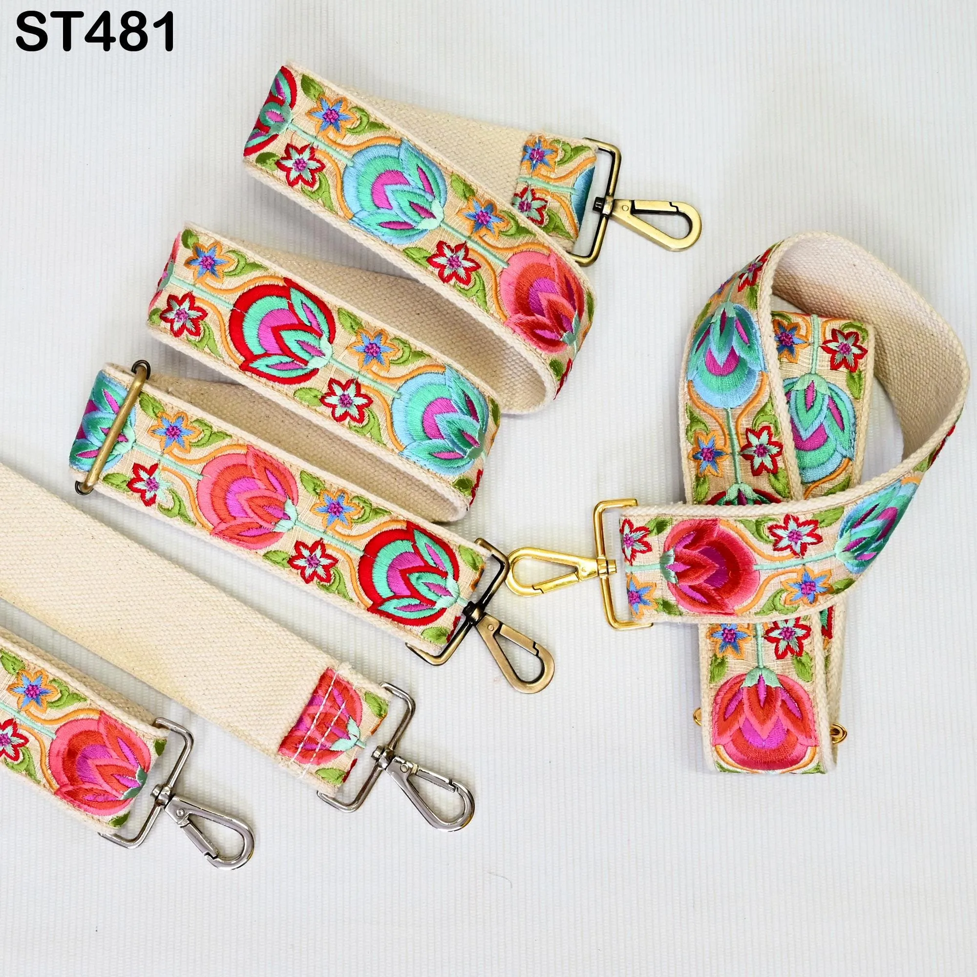 Replacement Handbag Bag Strap Embroidered Camera Strap Crossbody Strap for Purses Embroidery Adjustable Guitar Strap Gift for Holiday Season