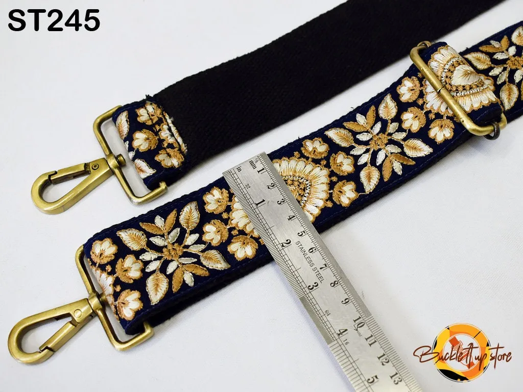 Replacement Strap Boho Guitar Strap Gift for Mom Embroidered Purse Strap Crossbody Strap for Purses Boho Bags Strap Embroidery Handbag Strap