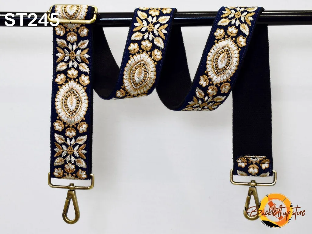 Replacement Strap Boho Guitar Strap Gift for Mom Embroidered Purse Strap Crossbody Strap for Purses Boho Bags Strap Embroidery Handbag Strap