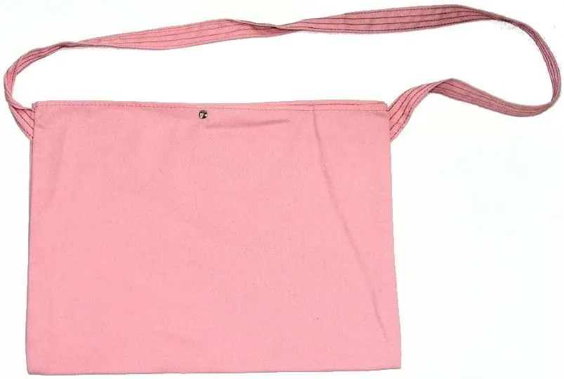 Retro Musette Cycling Feed Bag Race Pro Tote Messenger Bags (Pink No-Logo)