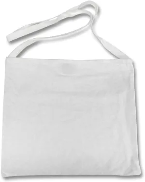 Retro Musette Cycling Feed Bag Race Pro Tote Messenger Bags (White No-Logo)