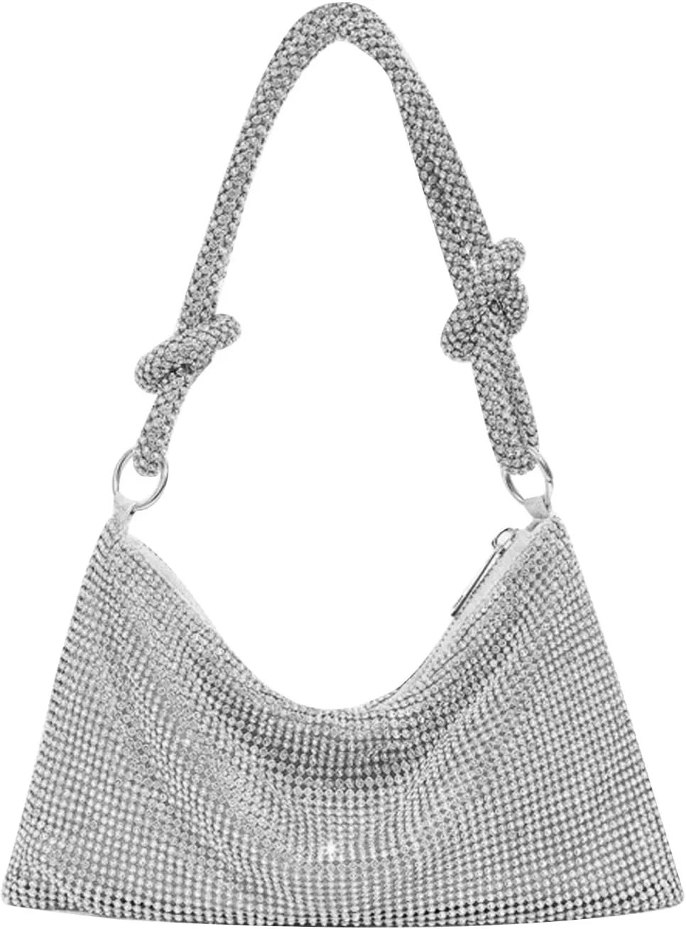 Rhinestone Purses for Women Handmade Party Shiny Hobo Bag Women's Evening Bag for Formal Wedding Cocktail Prom Party Club