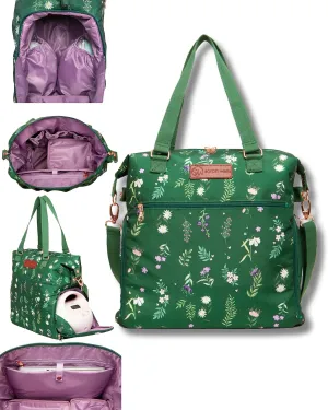 Sarah Wells Lizzy Breast Pump Bag - Compatible with Spectra, Medela, and More - Insulated Cooler Pocket (Olive You)
