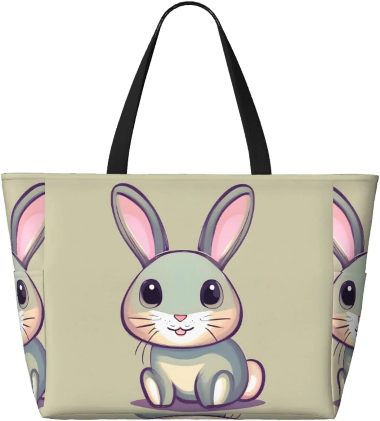 Science Fiction Future Spacious Large Capacity Beach Travel Bag - Foldable Beach Bag Tote Bag With Zipper