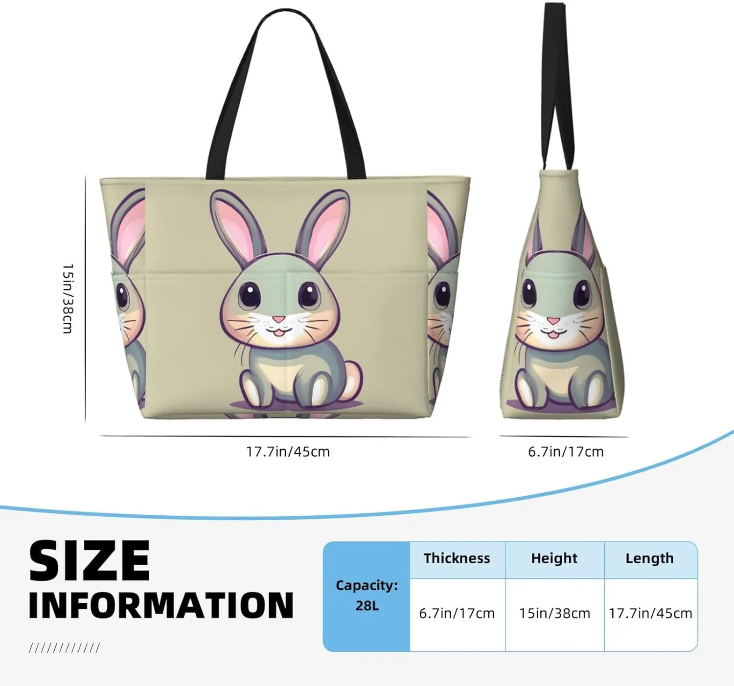 Science Fiction Future Spacious Large Capacity Beach Travel Bag - Foldable Beach Bag Tote Bag With Zipper