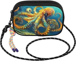 Sea Monster Underwater Crossbody Bag for Women Cell Phone Purses Women's Small Shoulder Handbags Wallet Purse with Strap
